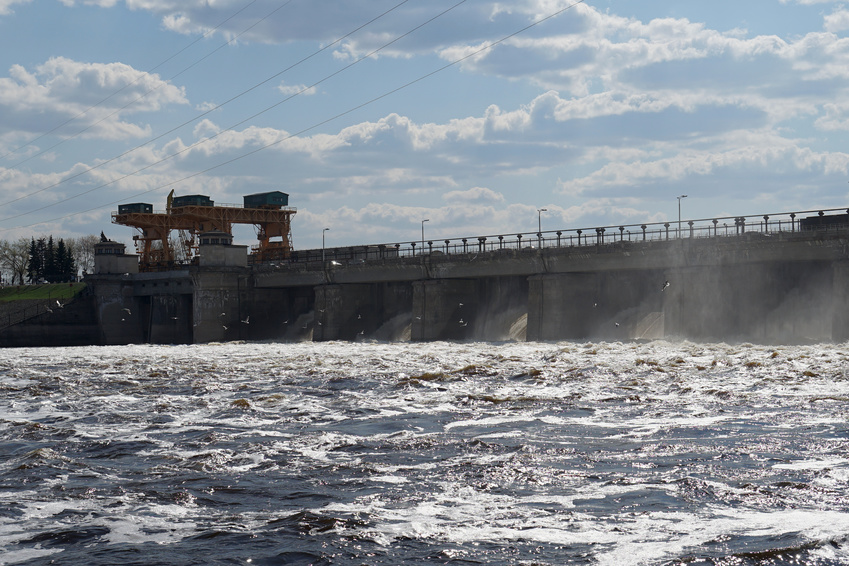 river hydroelectric power station provides renewable energy in Africa